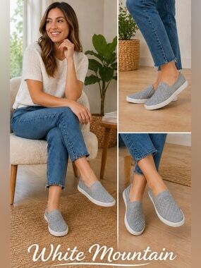 NWOT. White Mountain. Comfort.
Slip On. Summer.
Closed Toe. Sz. 8.5